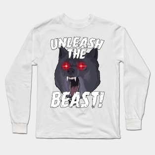 Funny Gym Beast Motivational Sports Quotes Long Sleeve T-Shirt